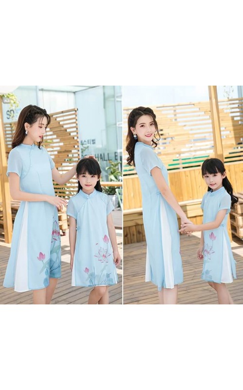 4.5✮- Knee Dress (Cheongsam) - FCAE0918