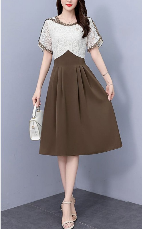 4✮- NVFPF15332 - Knee Dress (Small Cut)