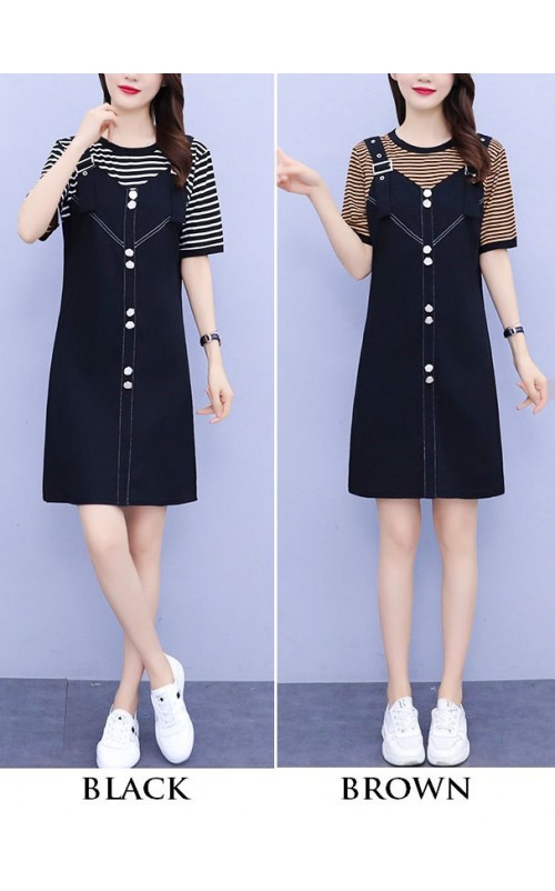 4✮- NVFPF15599 - Pinafore Dress