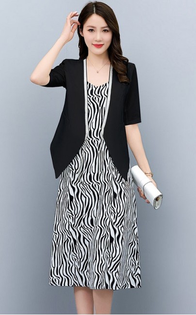 4✮- NWFPF17685 - Midi Dress (Cardigan+Dress)