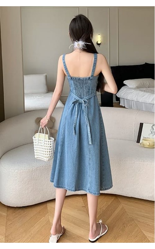 4✮- NWFPF17801 - Denim Midi Dress