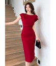 4✮- NYFPF21470 - Bodycon Midi Dress (Top+Skirt)