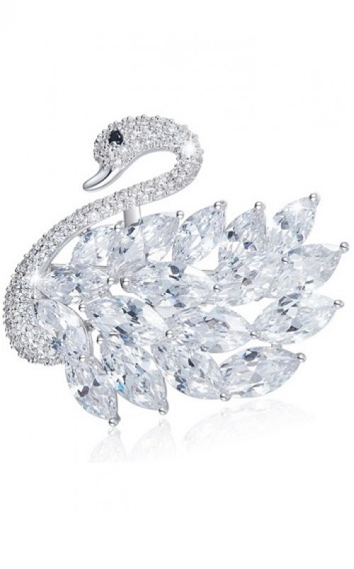 Crystal - Swam Brooch - CDJC0327