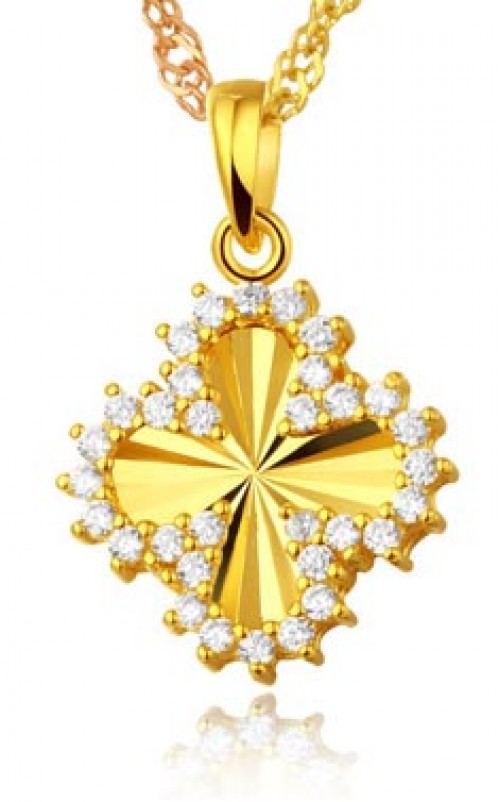 Silver & Gold - Clover Leaf - YJJ036